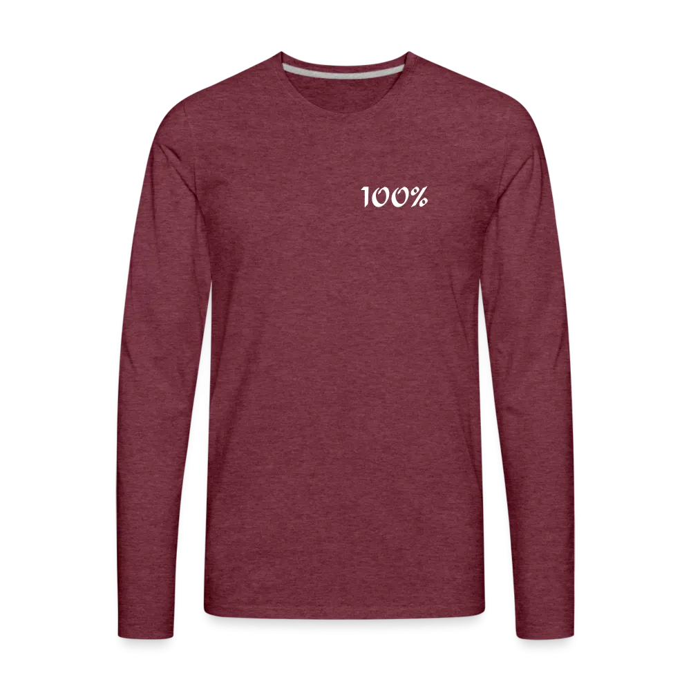 100% Unisex Cotton Long Sleeve T-Shirt up to 3 XL