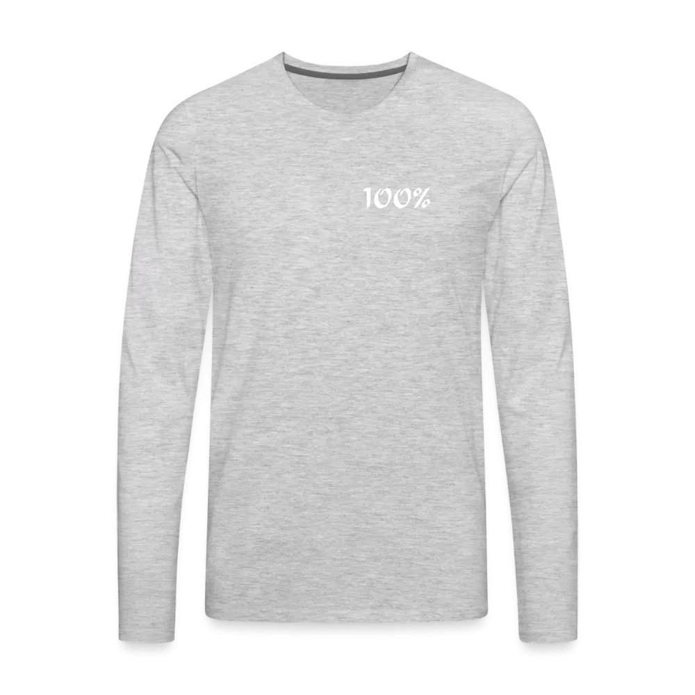 100% Unisex Cotton Long Sleeve T-Shirt up to 3 XL
