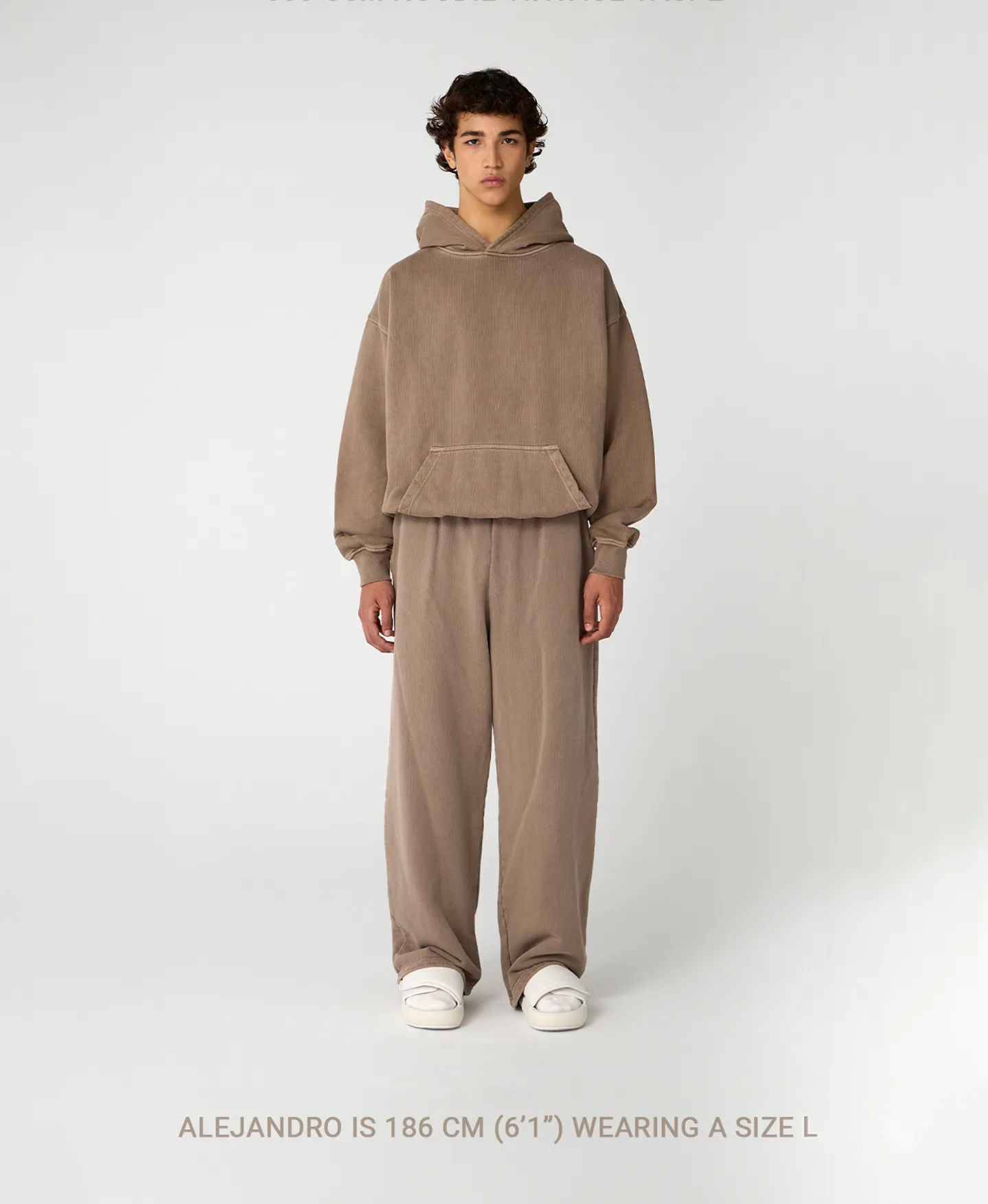 600 GSM 'Vintage Taupe' Hoodie