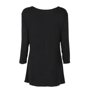 7 Colors Women Plus Size Casual Loose Round Neck T-shirt Solid Color Three Quarter Top S-XXL Size NW