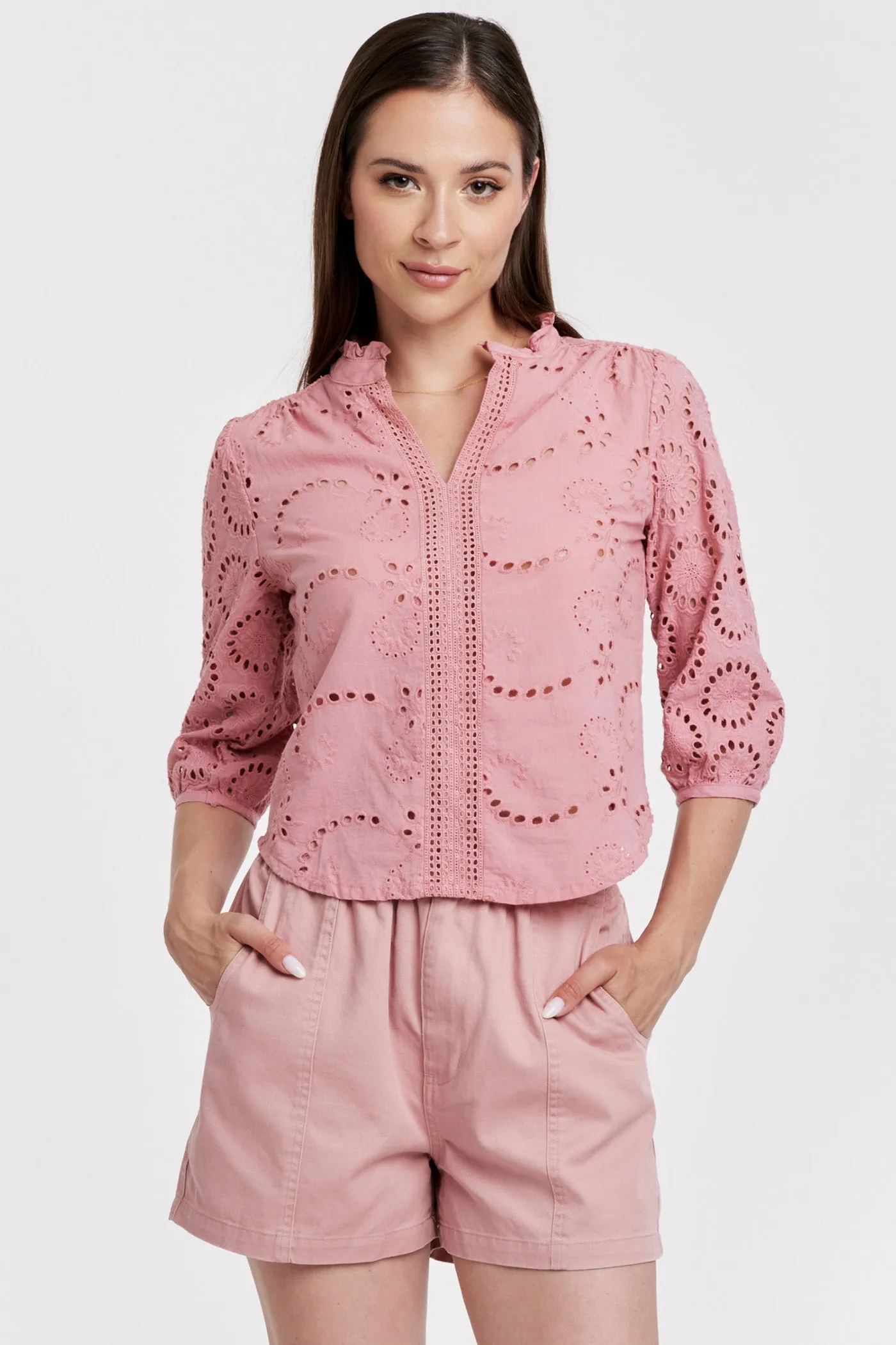 Alexandria Eyelet Blouse