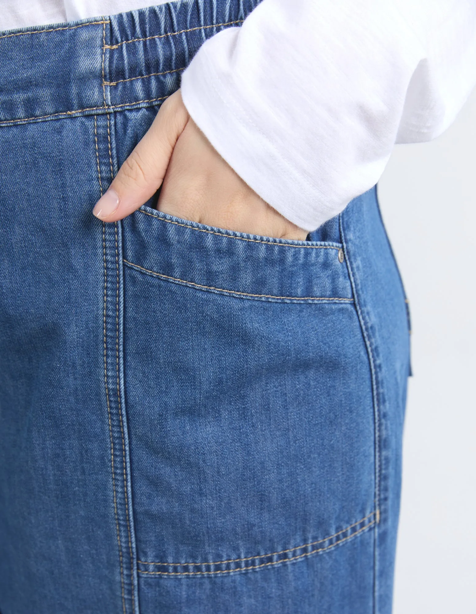 ALORA WIDE LEG JEAN || BLUE