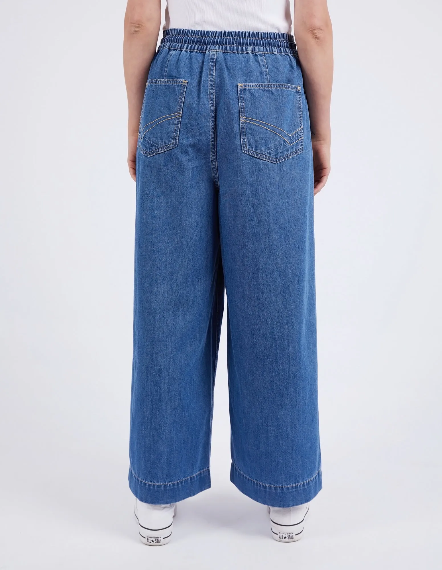 ALORA WIDE LEG JEAN || BLUE