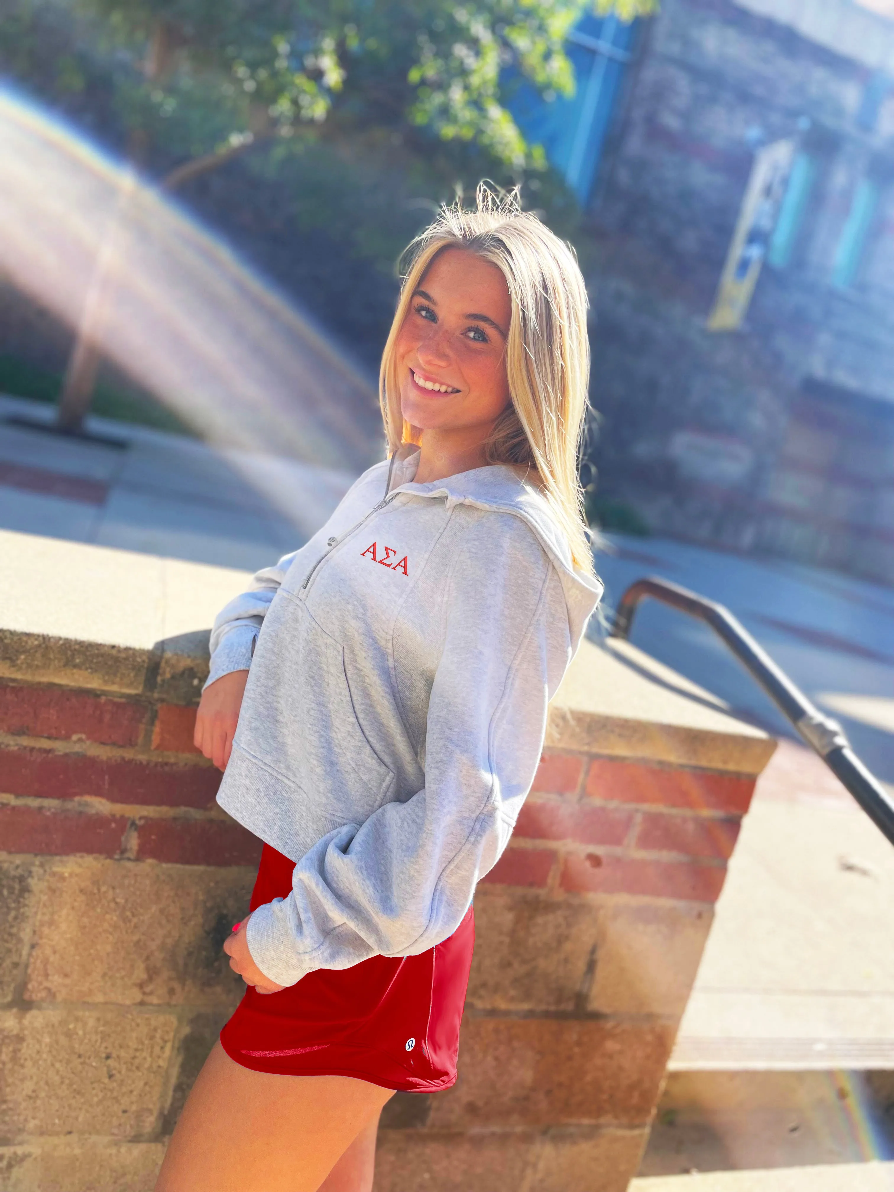 Alpha Sigma Alpha lululemon Scuba Oversized Half-Zip Hoodie