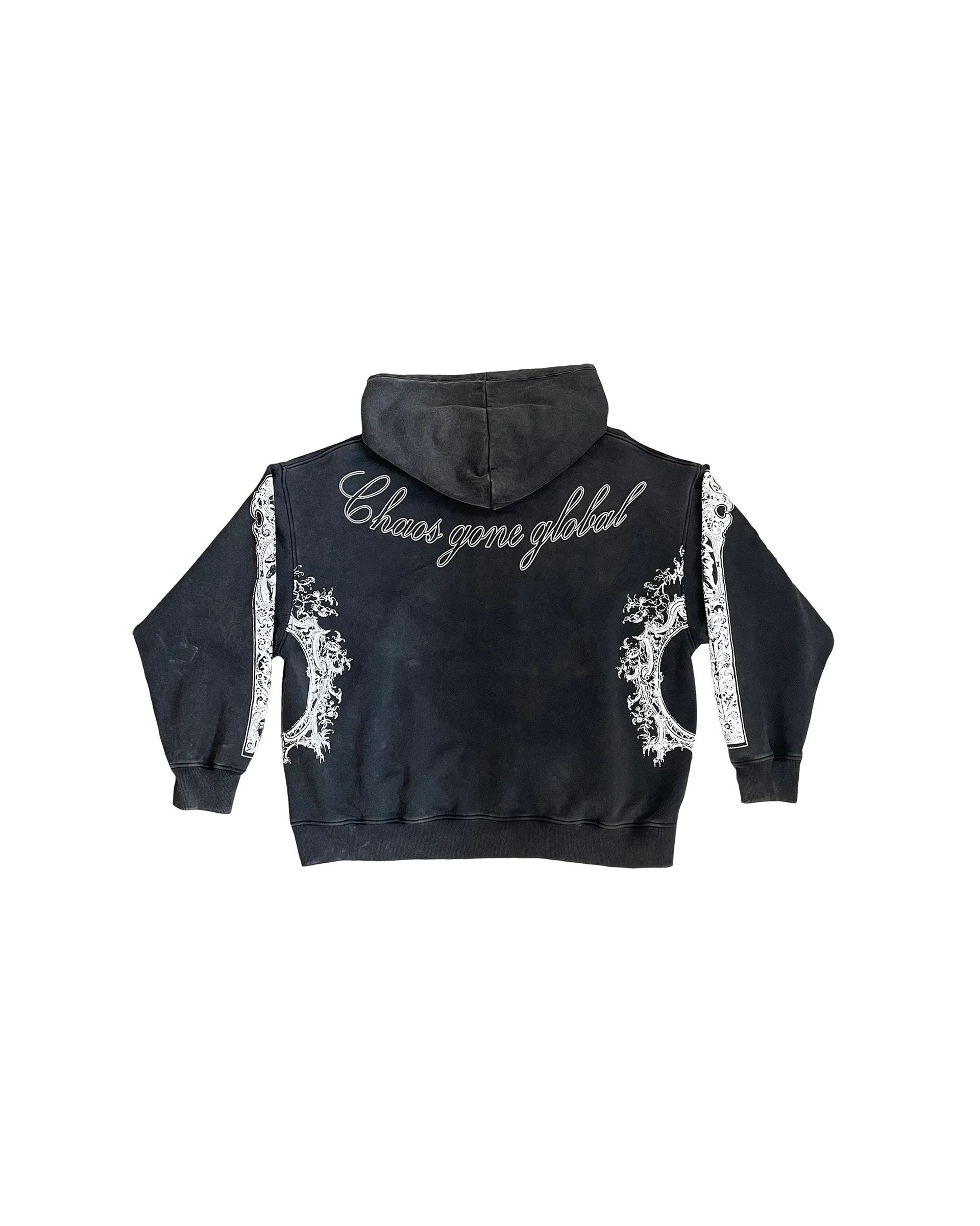 ANGEL HOODIE WASHED BLACK