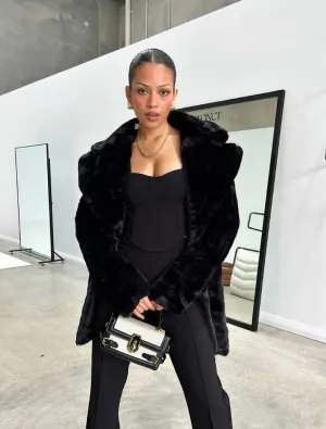 Angelique Coat - Black
