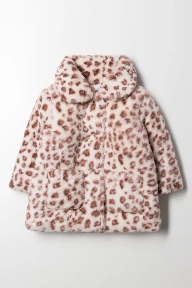 Animal Fur Coat Multi