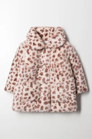 Animal Fur Coat Multi