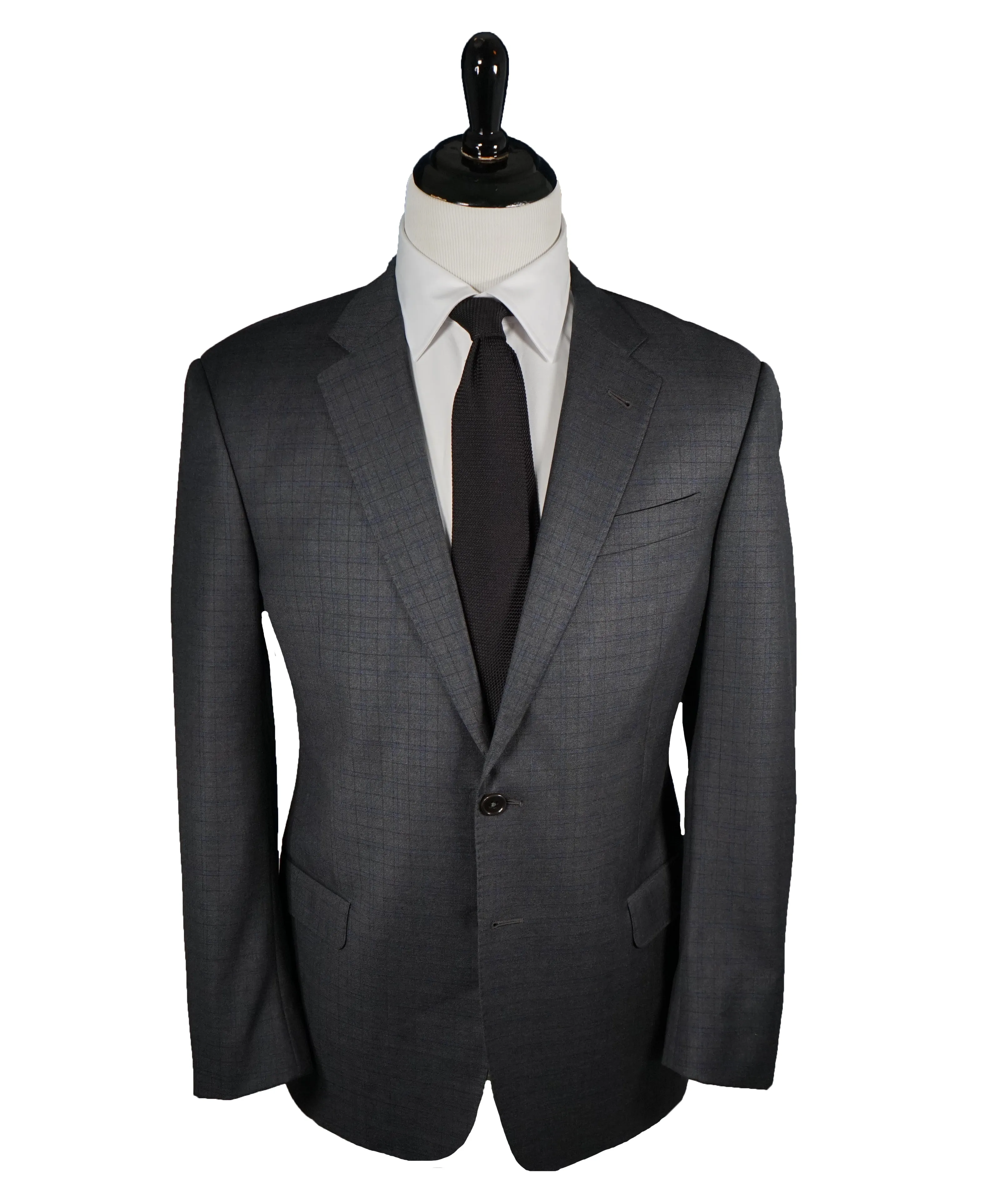 ARMANI COLLEZIONI - Blue & Gray Bold Plaid Check Suit “G Line” - 42R