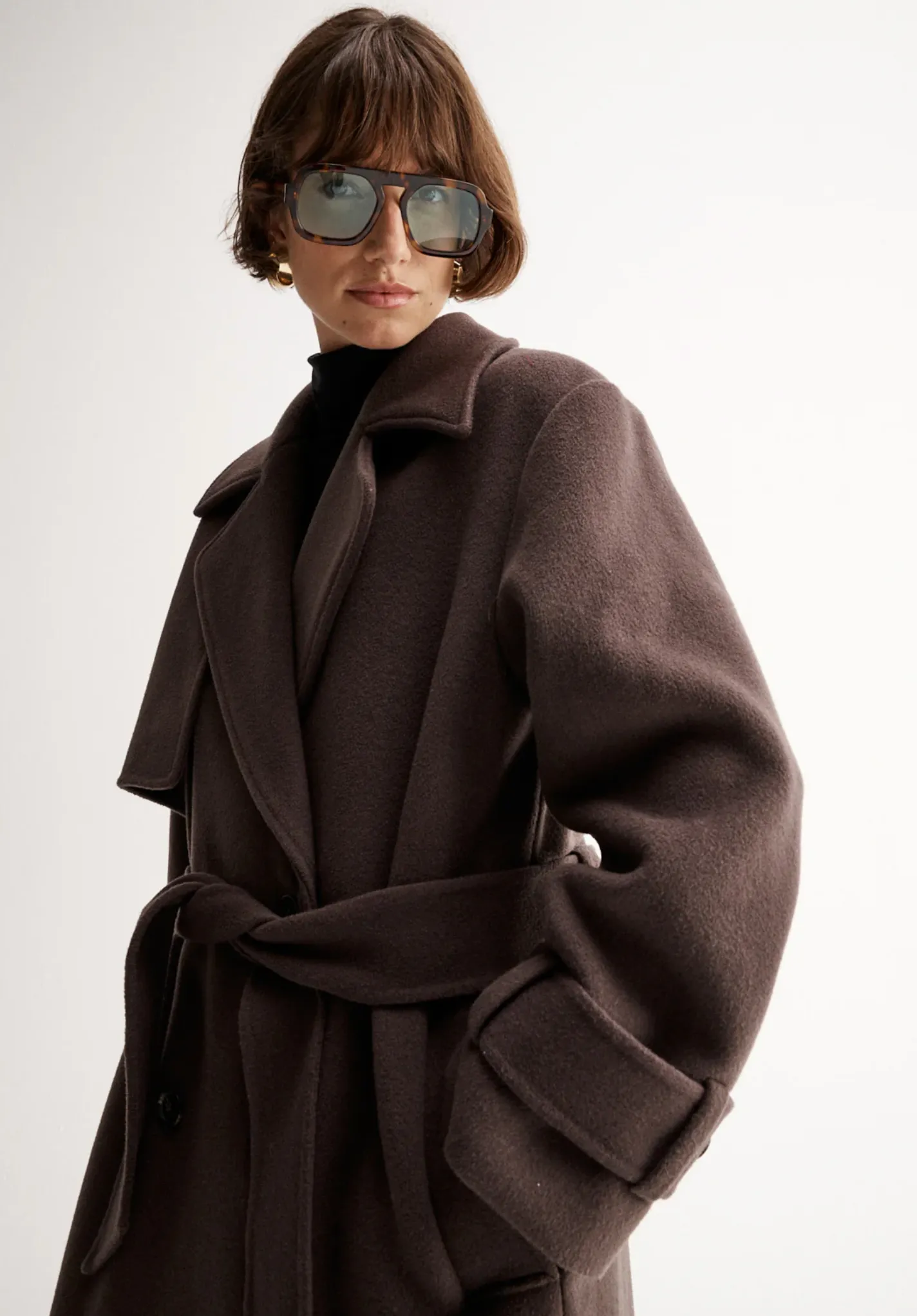 ARNA Coat | CHOCOLATE