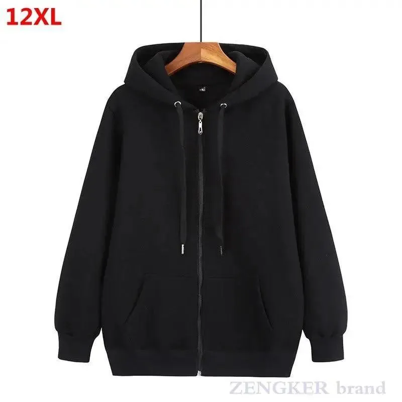 Autumn Mens Cardigan Plus Size Hoodie For Man Jacket Cardigan Oversized Men Hoodies Sweatshirt  Long Sleeve Crew Neck Hooded Jacket Hip Hop Streetwear Pullover Top Zip Hoodie For Men