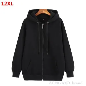 Autumn Mens Cardigan Plus Size Hoodie For Man Jacket Cardigan Oversized Men Hoodies Sweatshirt  Long Sleeve Crew Neck Hooded Jacket Hip Hop Streetwear Pullover Top Zip Hoodie For Men