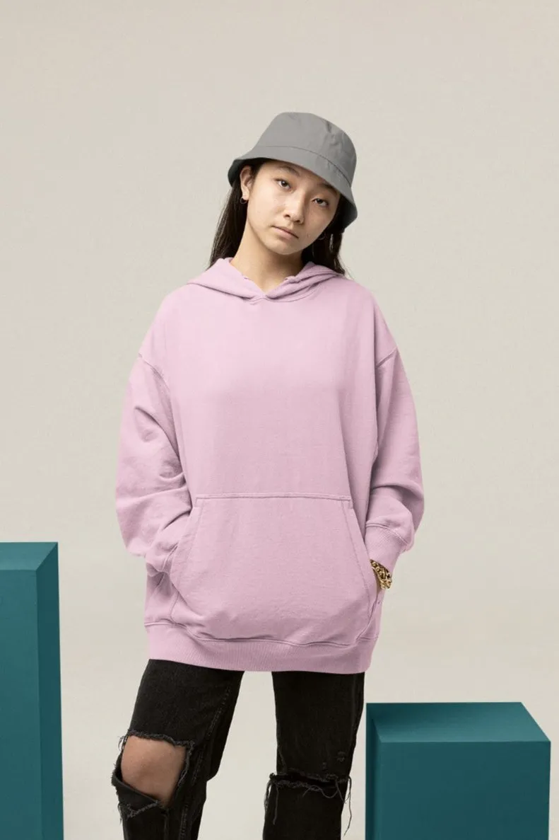 Baby Pink Oversized Hoodie || Essentials
