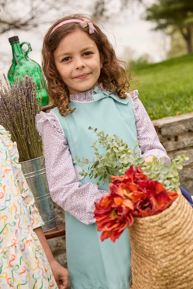 Back Button Meade Blouse -- Lavender Fields