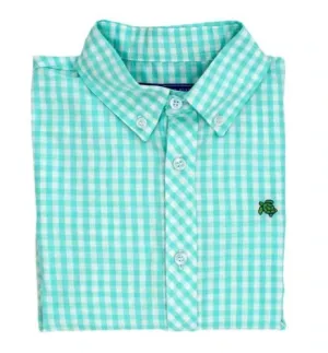 Bailey Boys Button Down Shirt - Mint Check