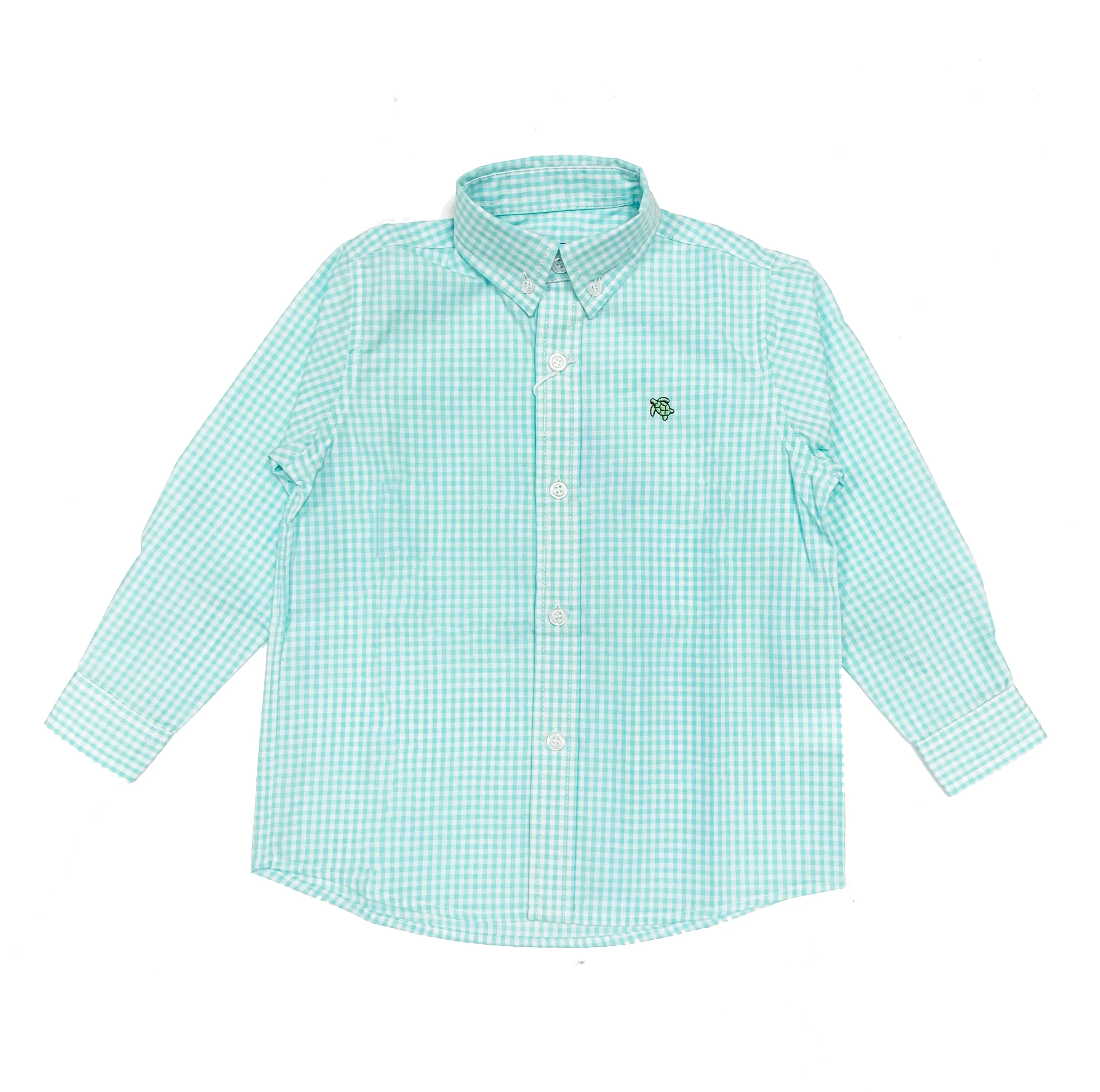 Bailey Boys Button Down Shirt - Mint Check
