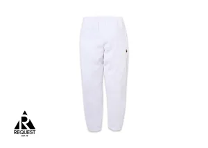 BAPE Ape Head One Point Oversized Sweatpants "White" (W)