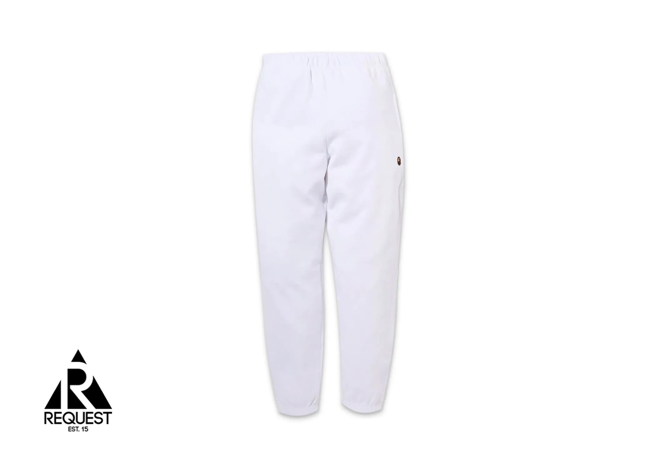 BAPE Ape Head One Point Oversized Sweatpants "White" (W)