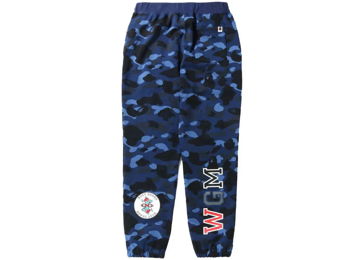 BAPE Color Camo Shark Sweatpants Navy