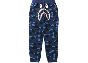 BAPE Color Camo Shark Sweatpants Navy