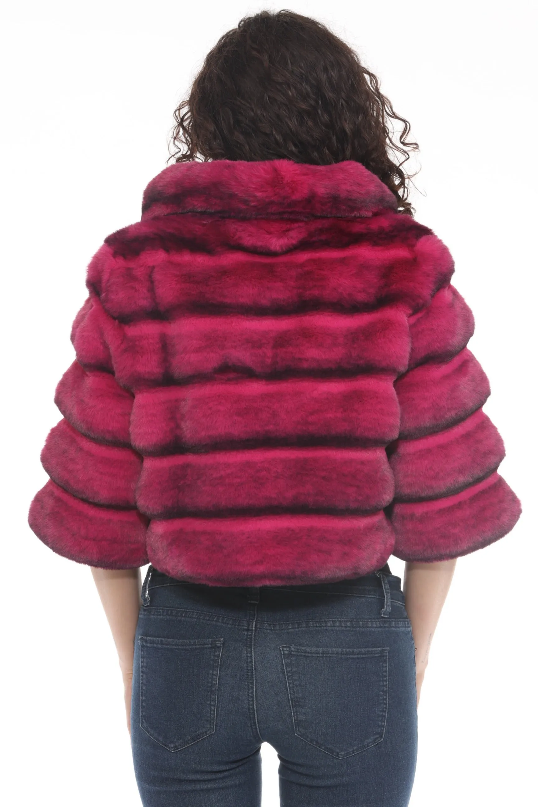 Belle Fare Premium Cropped Faux Fur Coat FX316S