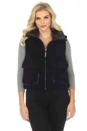 Belle Fare Premium The Lodi Faux Shearling Reversible Vest FXV67