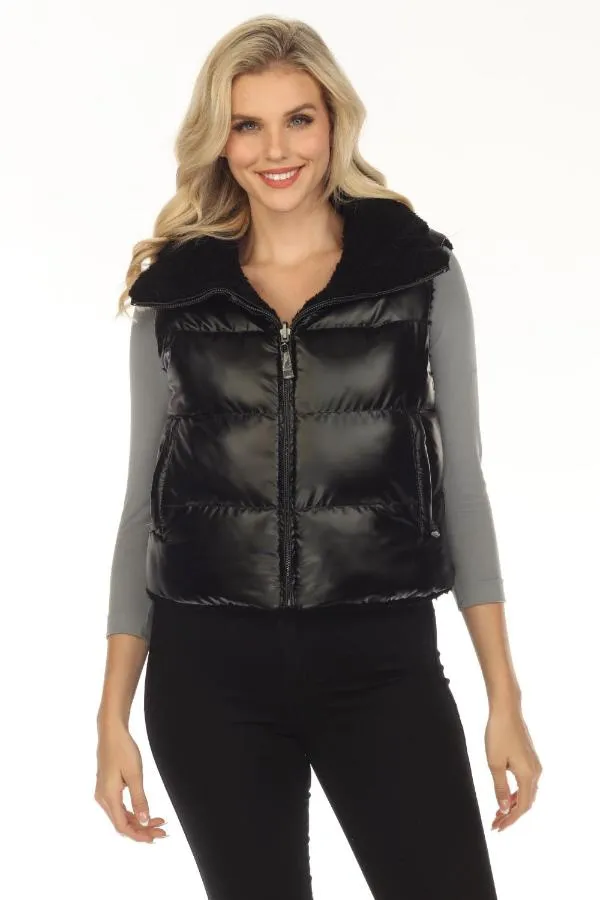 Belle Fare Premium The Lodi Faux Shearling Reversible Vest FXV67