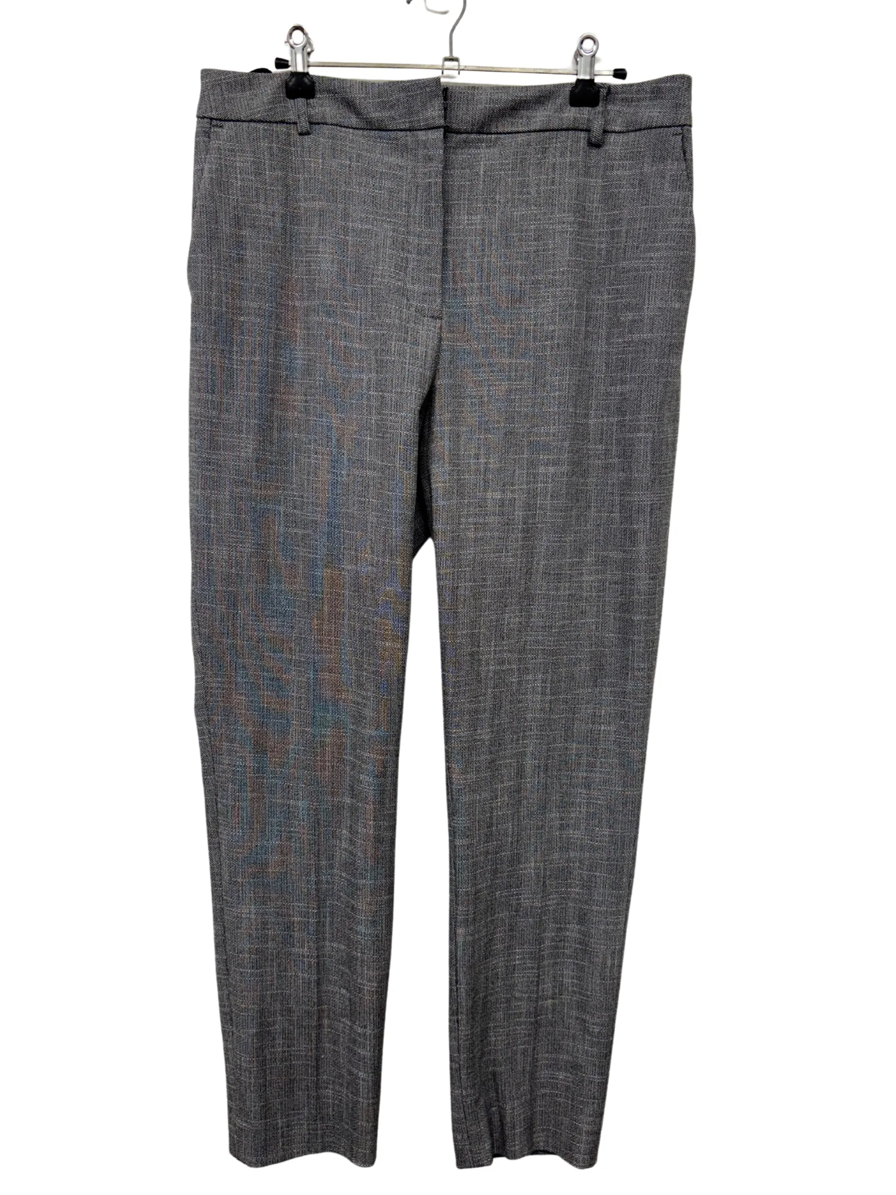Black & White Mid Rise Tapered Pants