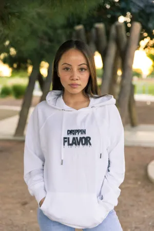 Black Drippin Flavor | White Hoodie