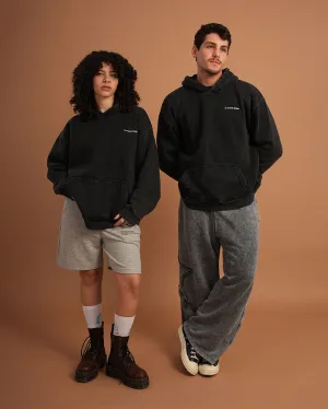 Black IYS Washed Hoodie