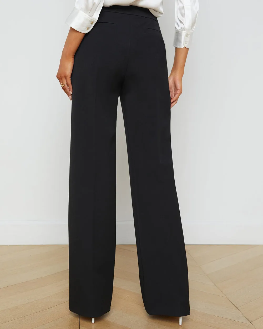 Black Livvy Straight Trouser