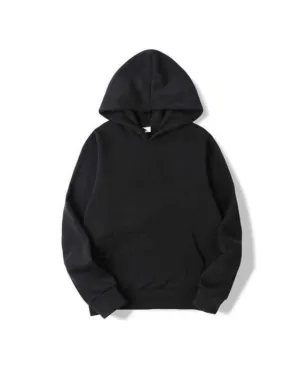Black plain hoode For and Women