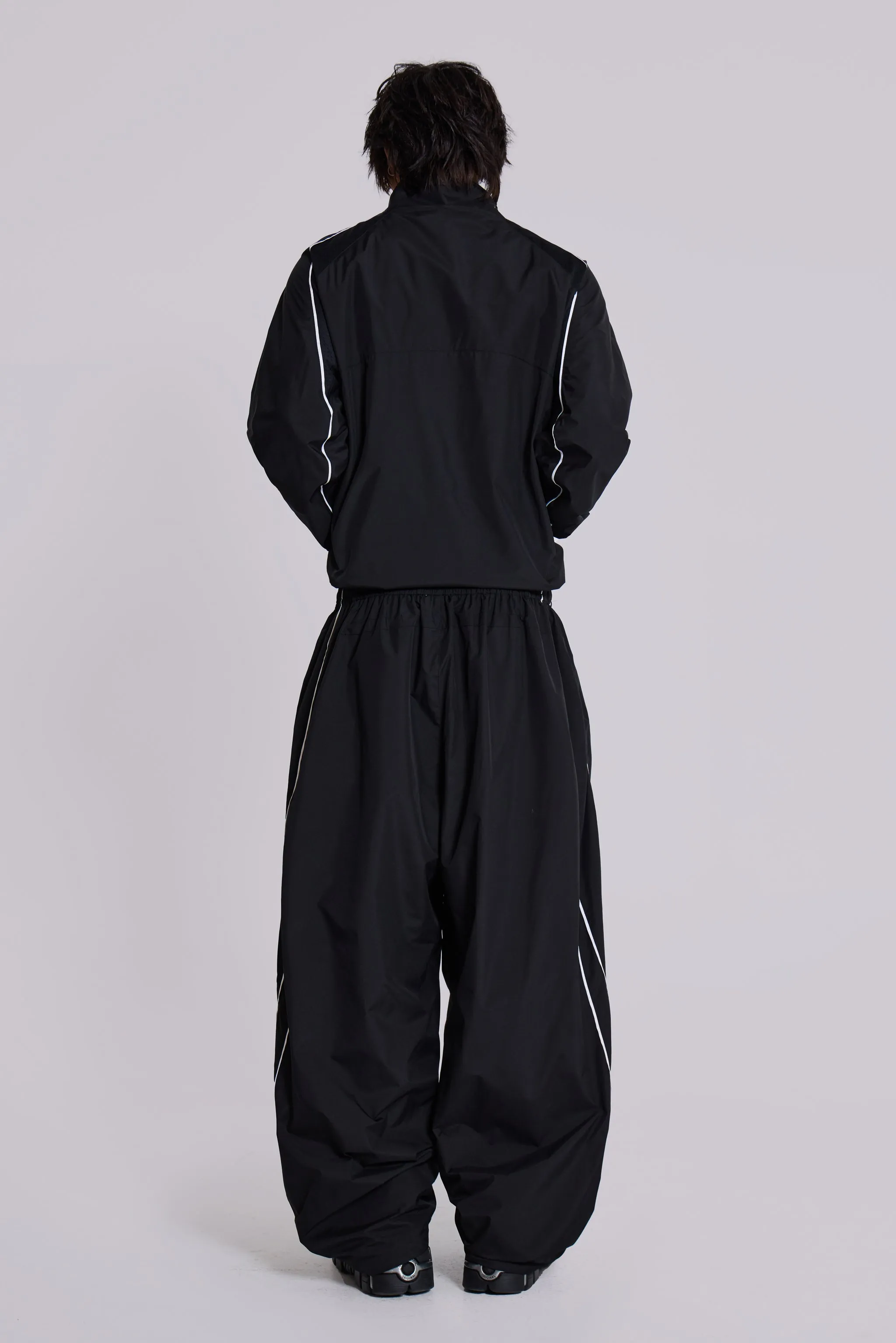 Black Vapor Tracksuit Bottoms