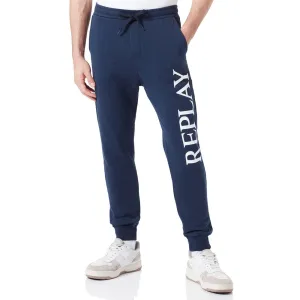 Block Logo Sweatpants - Blue