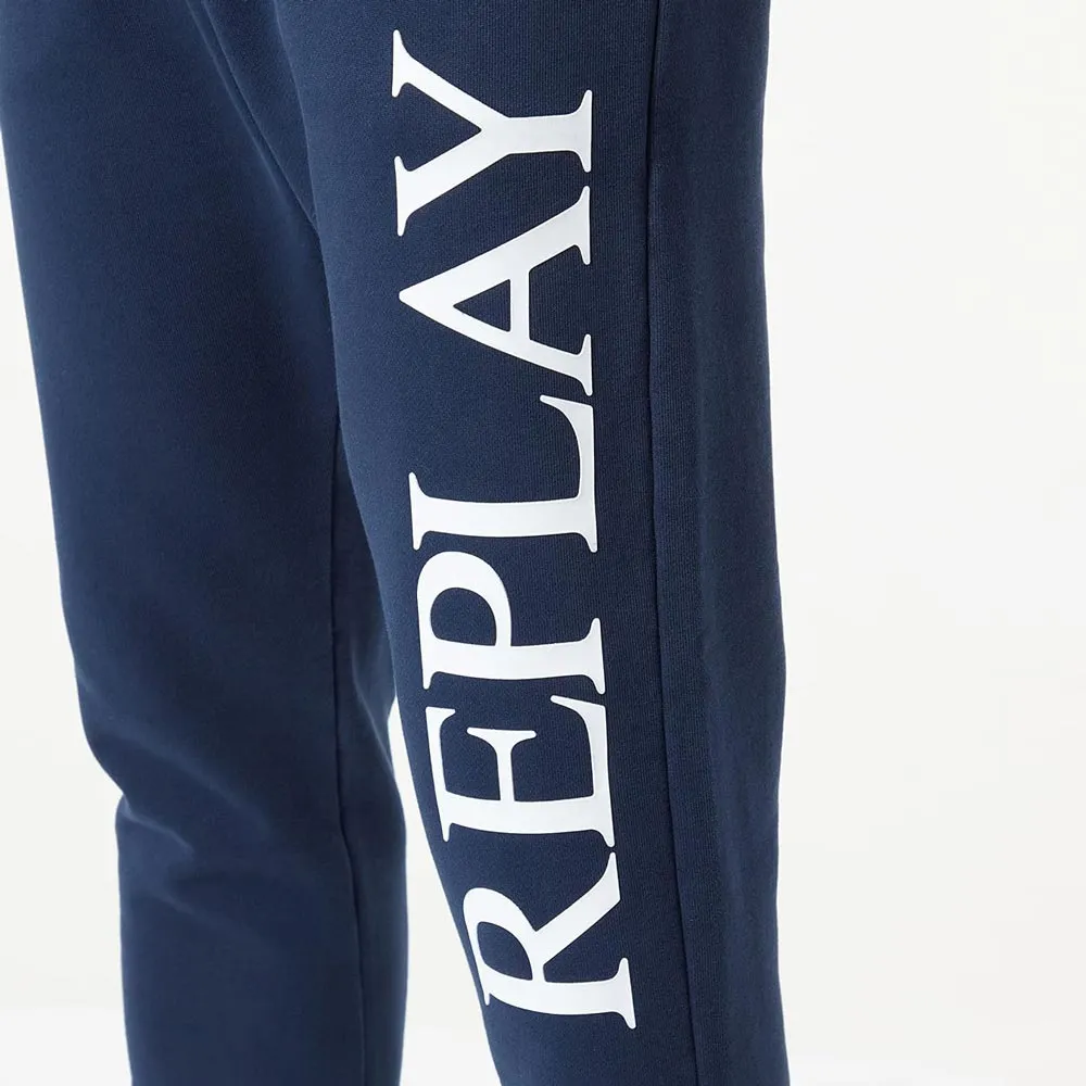 Block Logo Sweatpants - Blue