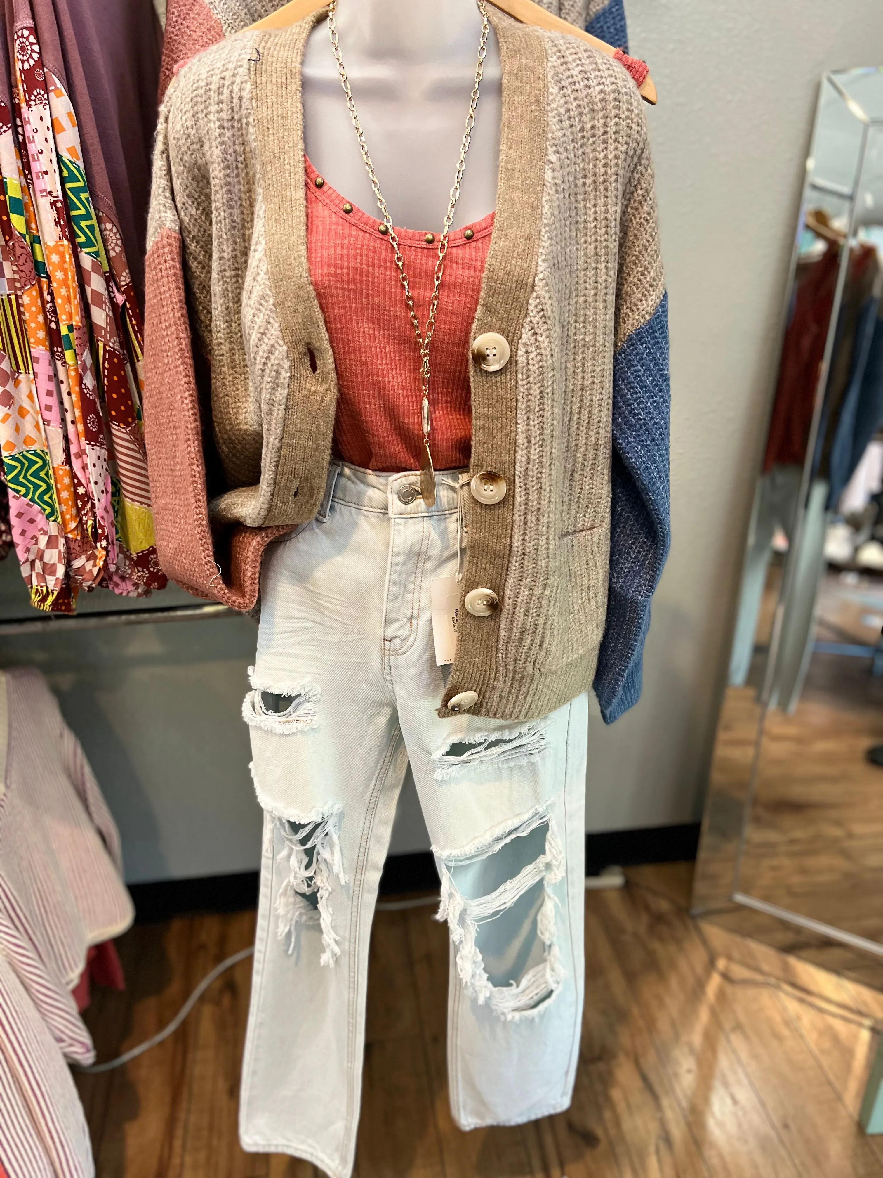 Blocks Of Color Cardi