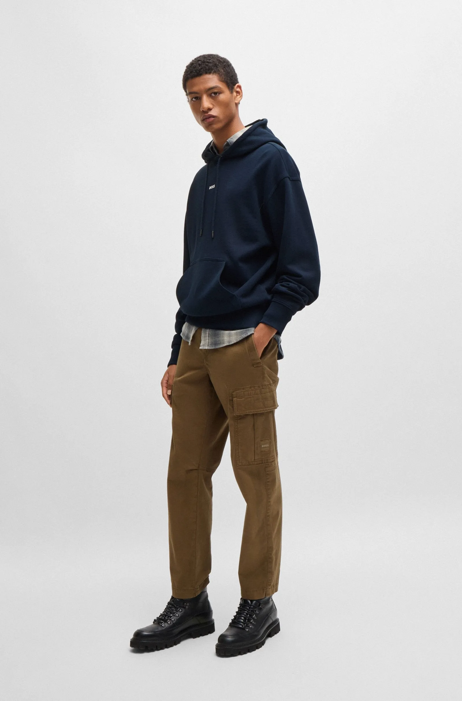 BOSS Hoodies Regular Fit in Cotton - WESMALLHOOD 10244192 01-50514530