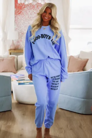 Boys Lie 1-800 Revamped Mac Slim Sweatpants - Blue