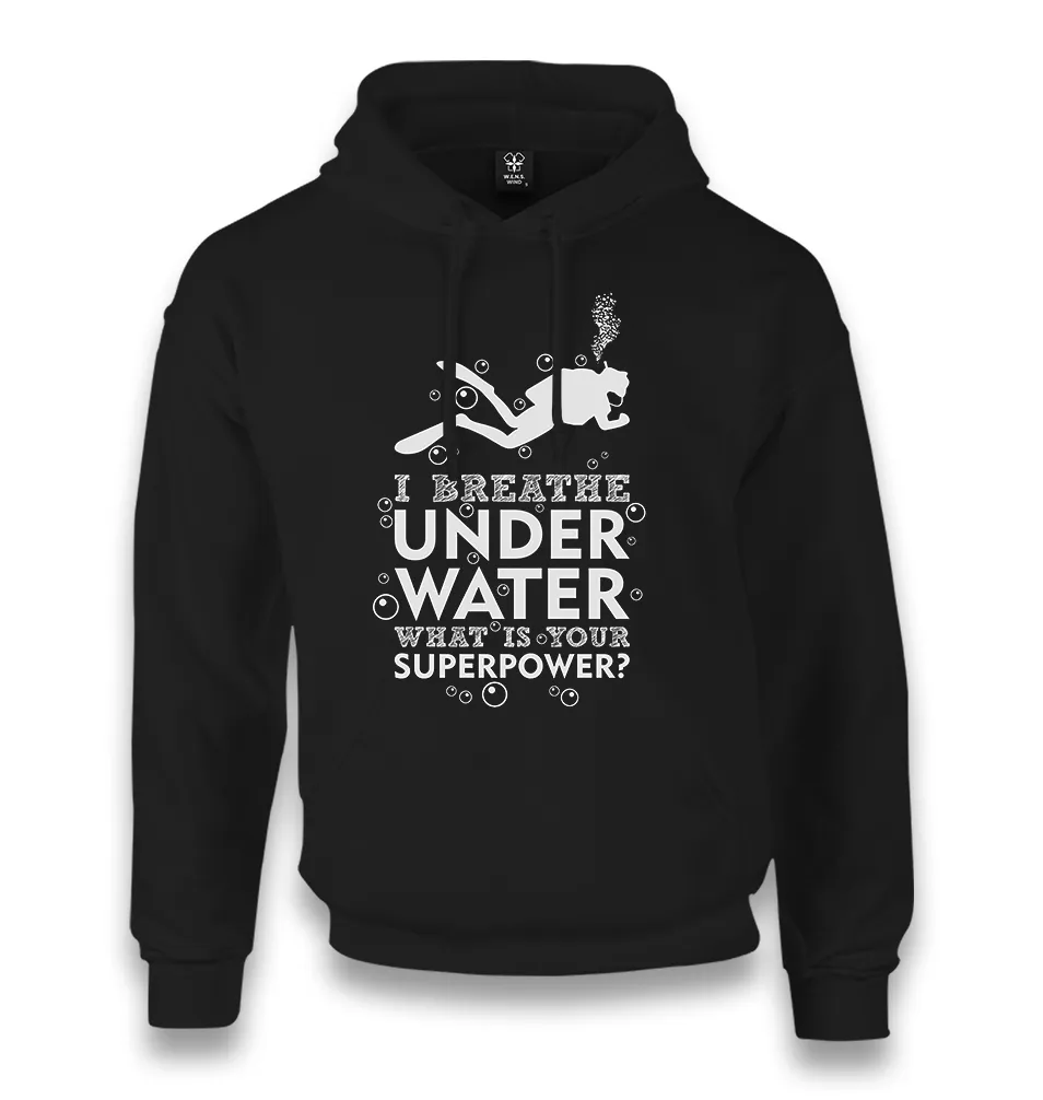 Breathe Underwater Unisex Black Hoodie