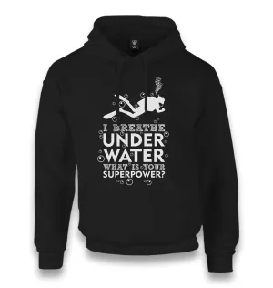 Breathe Underwater Unisex Black Hoodie