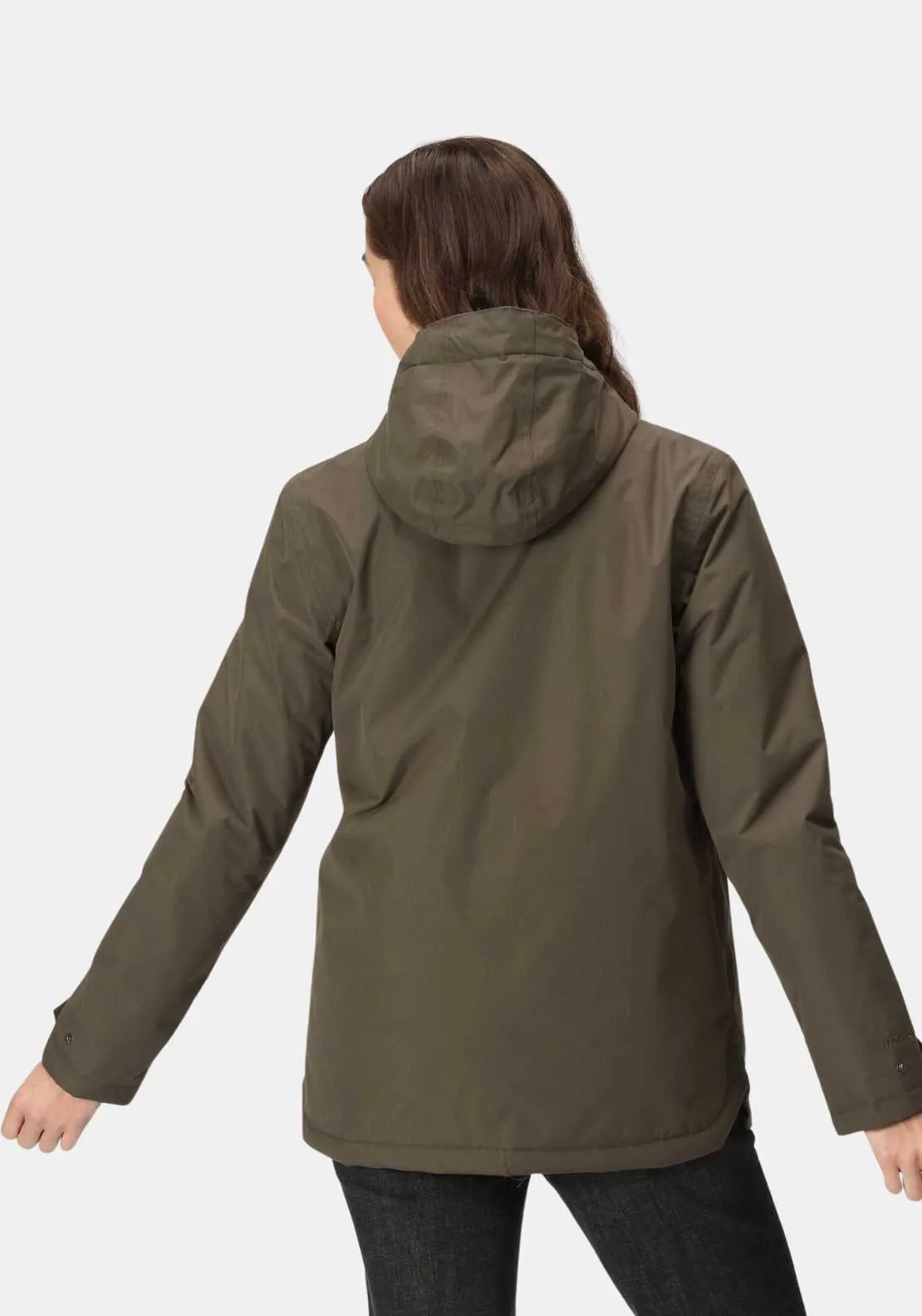 Broadia Fur Hood Waterproof Jacket - Green