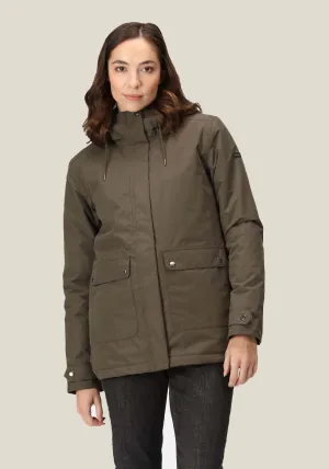 Broadia Fur Hood Waterproof Jacket - Green