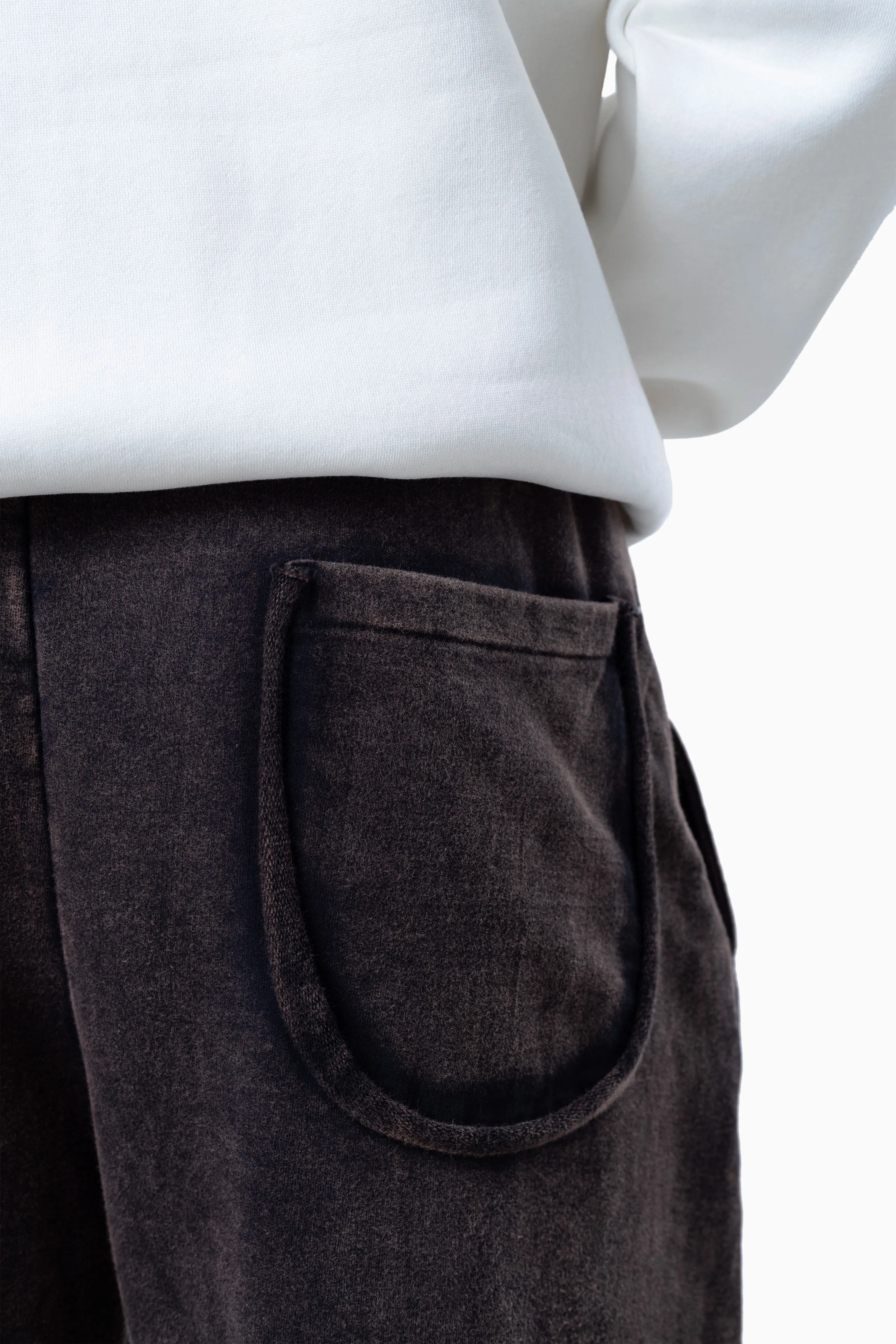 Brown Faded Loose Fit Sweatpants