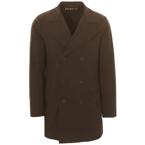 Brown Recycled Polyester Men Jacket