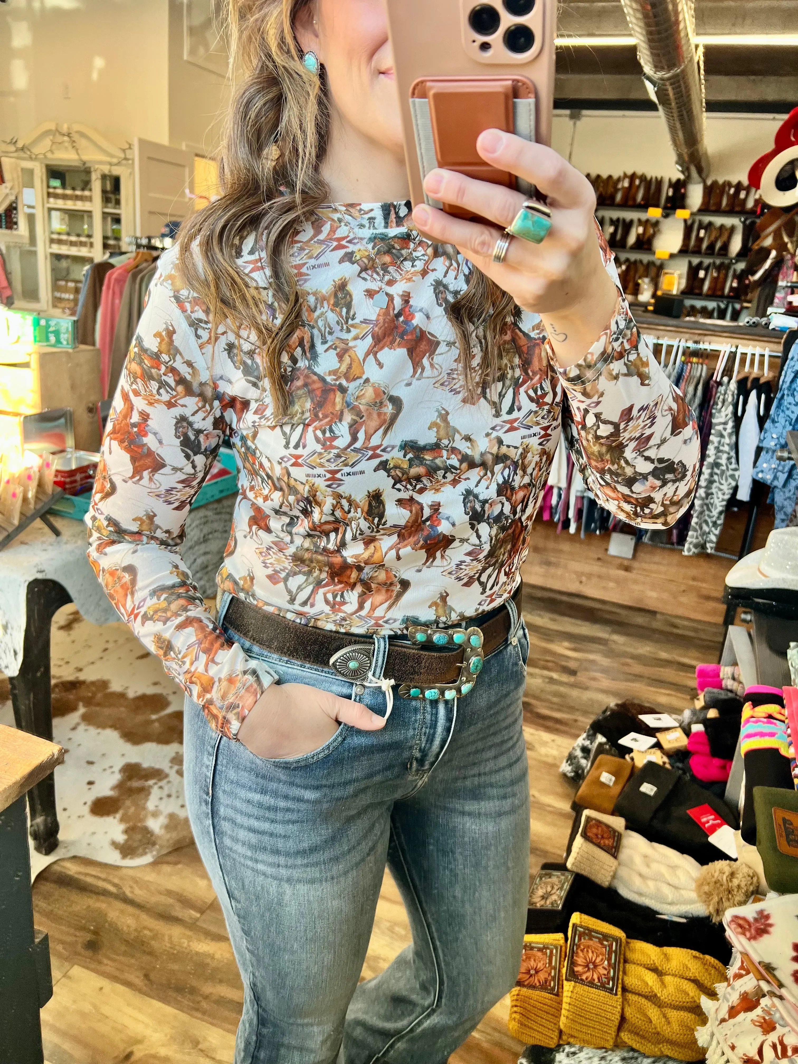 Buckaroo Long Sleeve Mesh