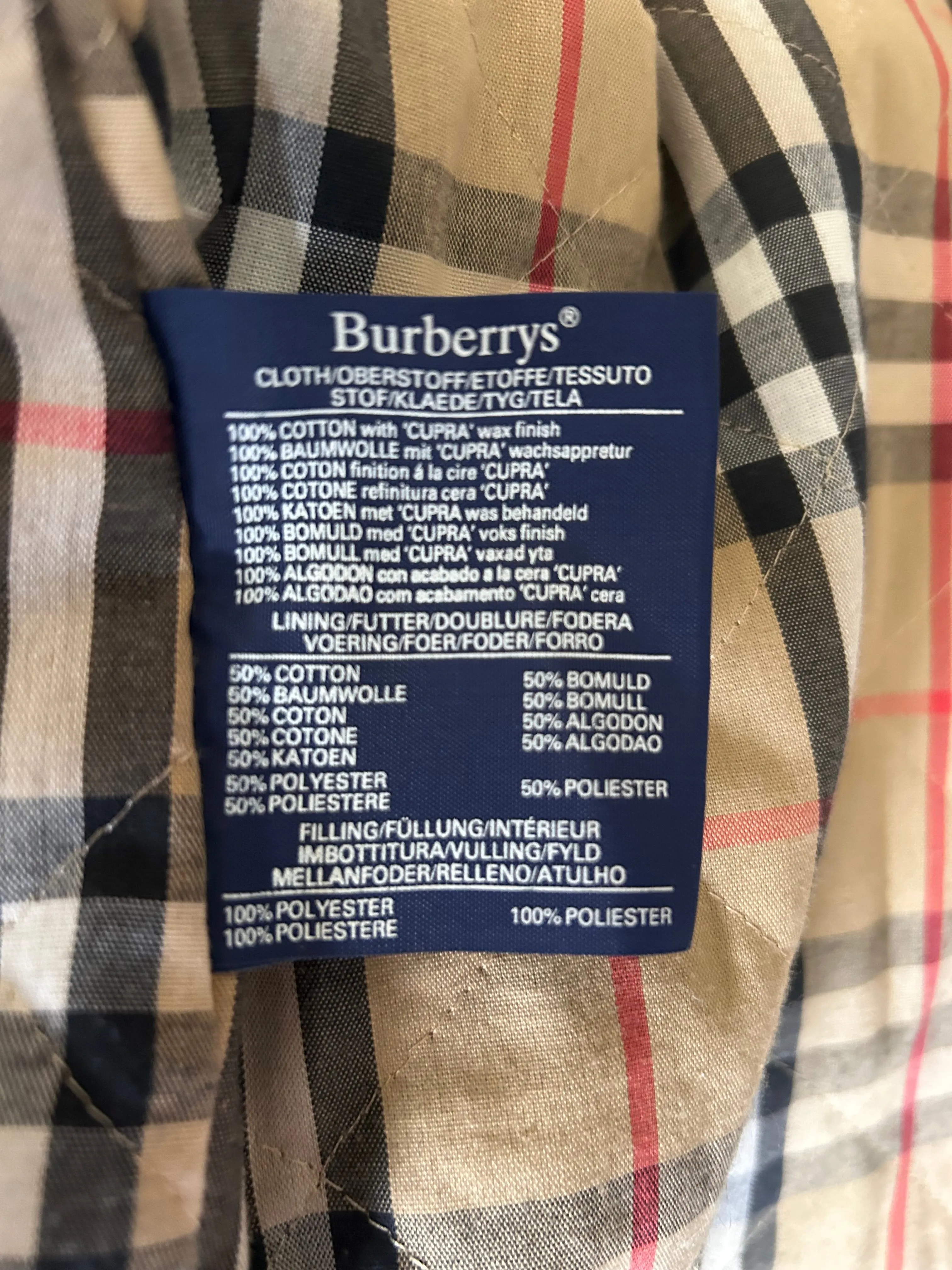 Burberrys trench coat
