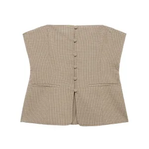 Button Down Tube Top