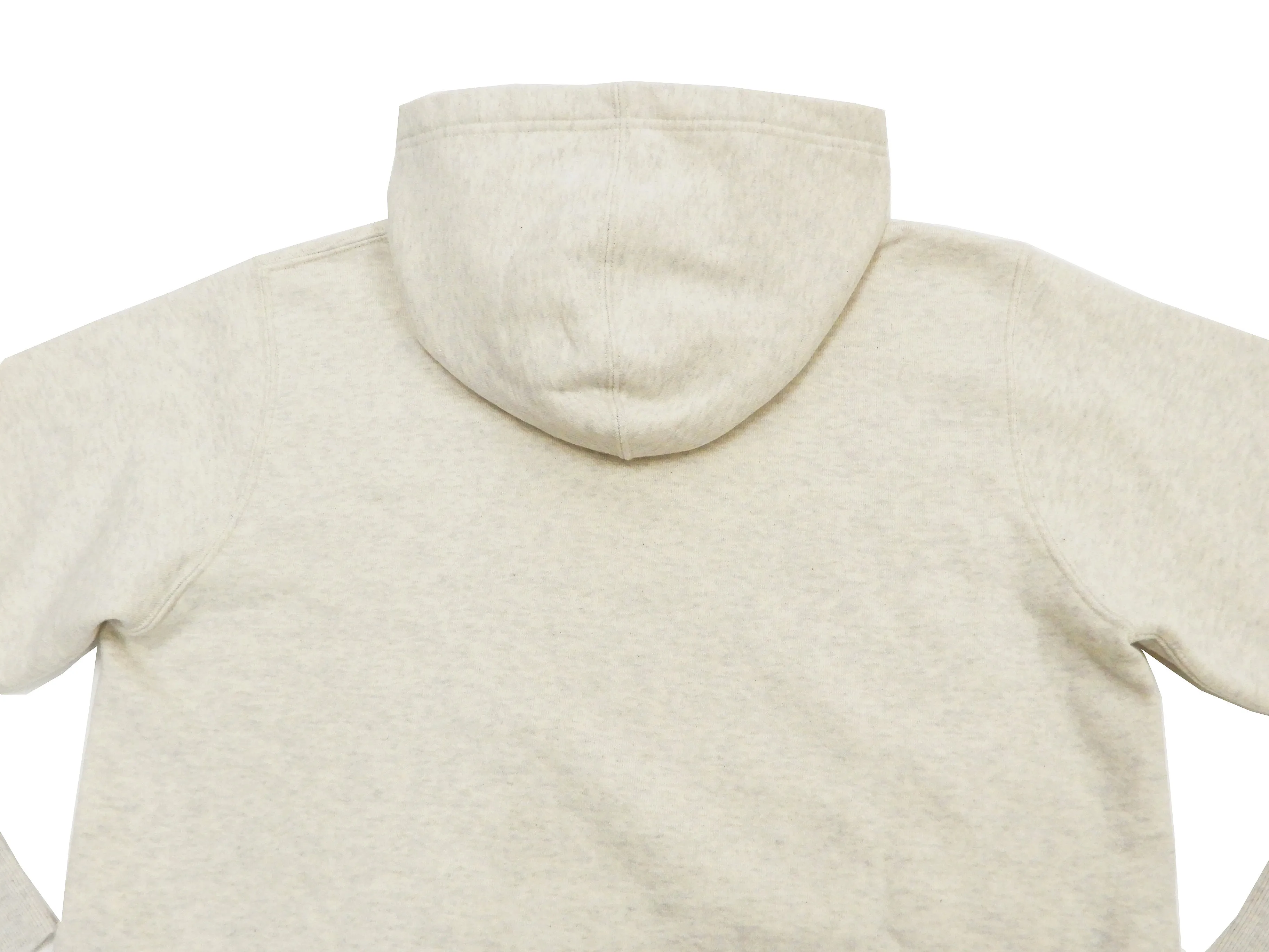Buzz Rickson Plain Pullover Hoodie Men's Loop-wheeled Vintage Style Hooded Sweatshirt BR68914 131-Oatmeal