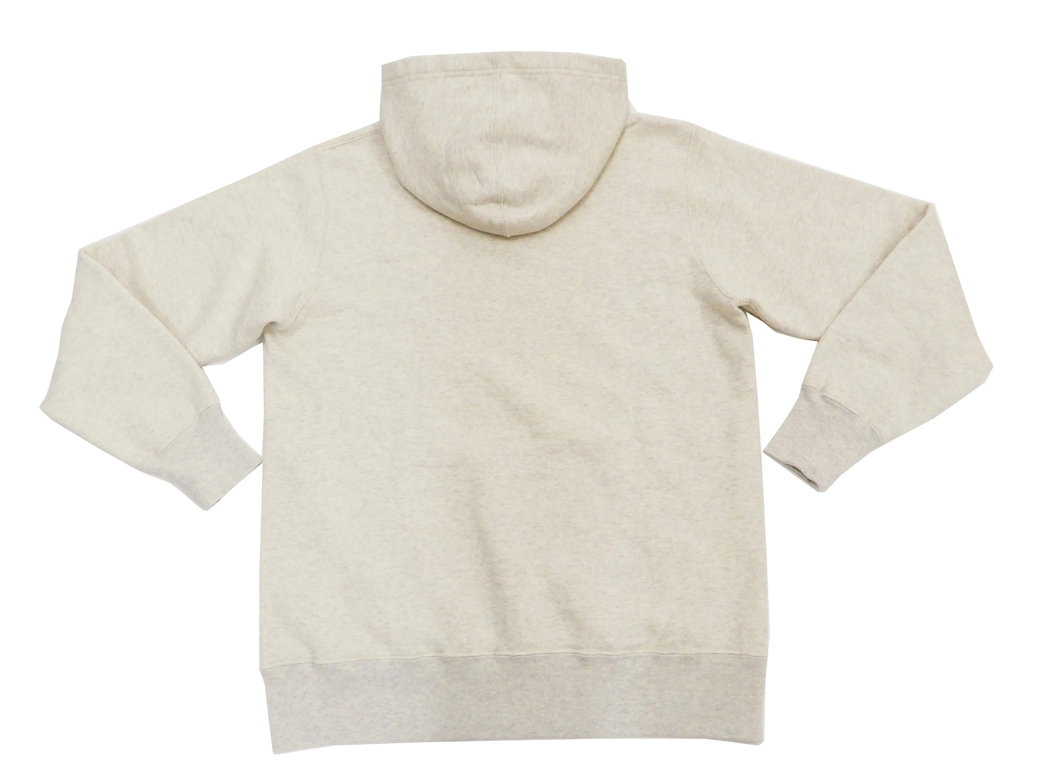 Buzz Rickson Plain Pullover Hoodie Men's Loop-wheeled Vintage Style Hooded Sweatshirt BR68914 131-Oatmeal