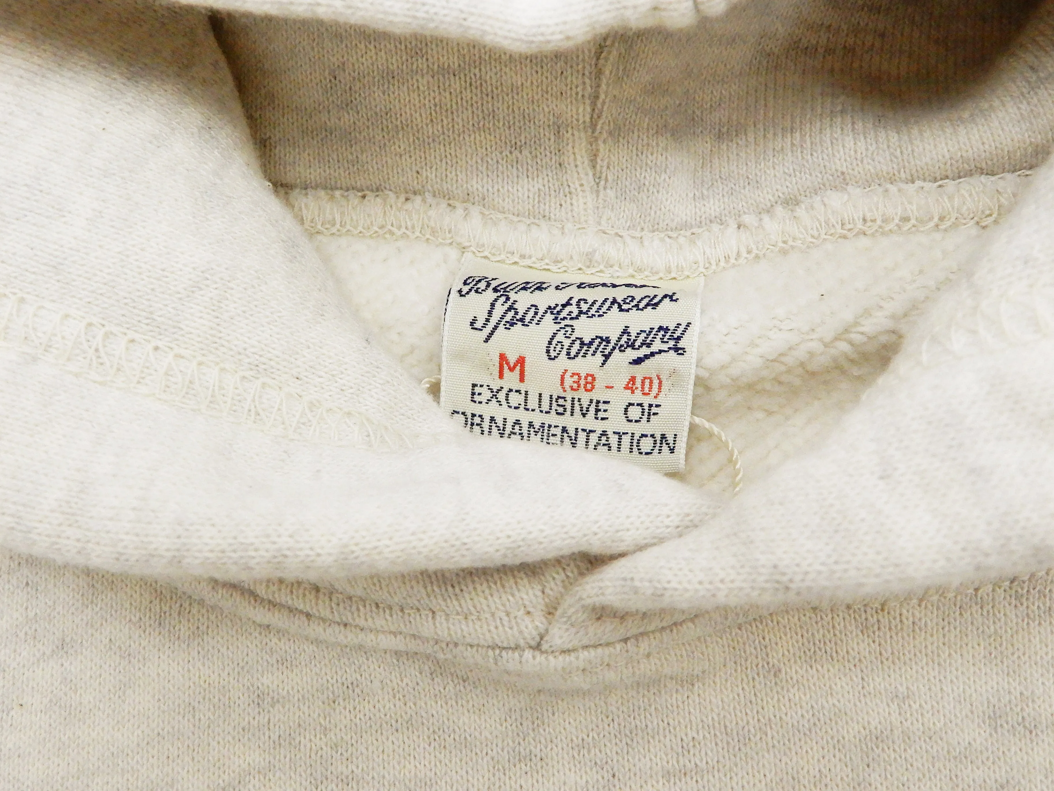 Buzz Rickson Plain Pullover Hoodie Men's Loop-wheeled Vintage Style Hooded Sweatshirt BR68914 131-Oatmeal